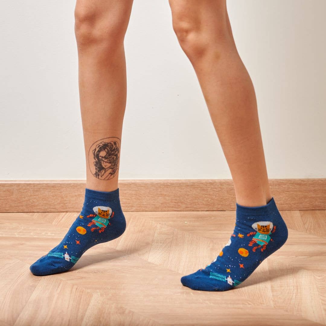 Space Cats - Unisex Ankle Socks