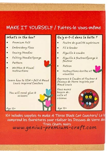 DIY Felt & Sew Coaster Kits