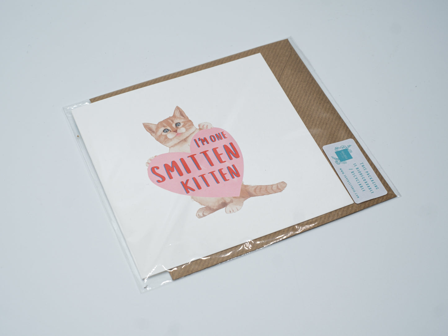 Smitten Kitten Valentines Greetings Card