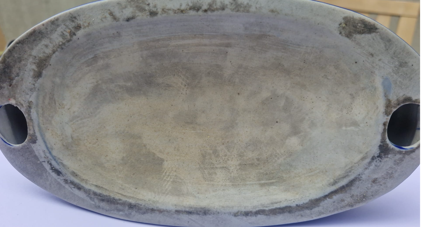 Vintage Staffordshire-style Recumbent Cat Figurine