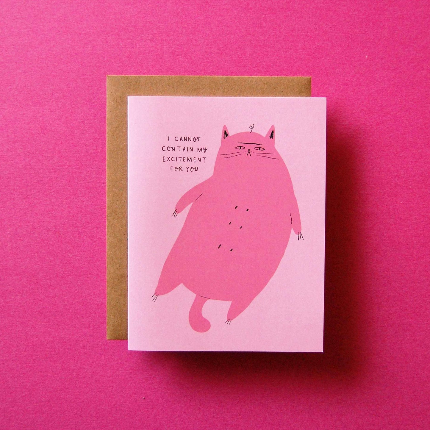 Indifferent Kitty - Greeting Card