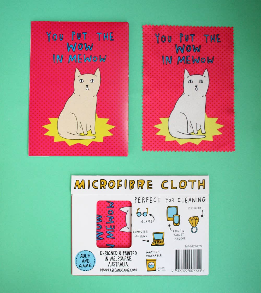 You Put The Wow In Mewow - Microfibre Glasses Cleaner