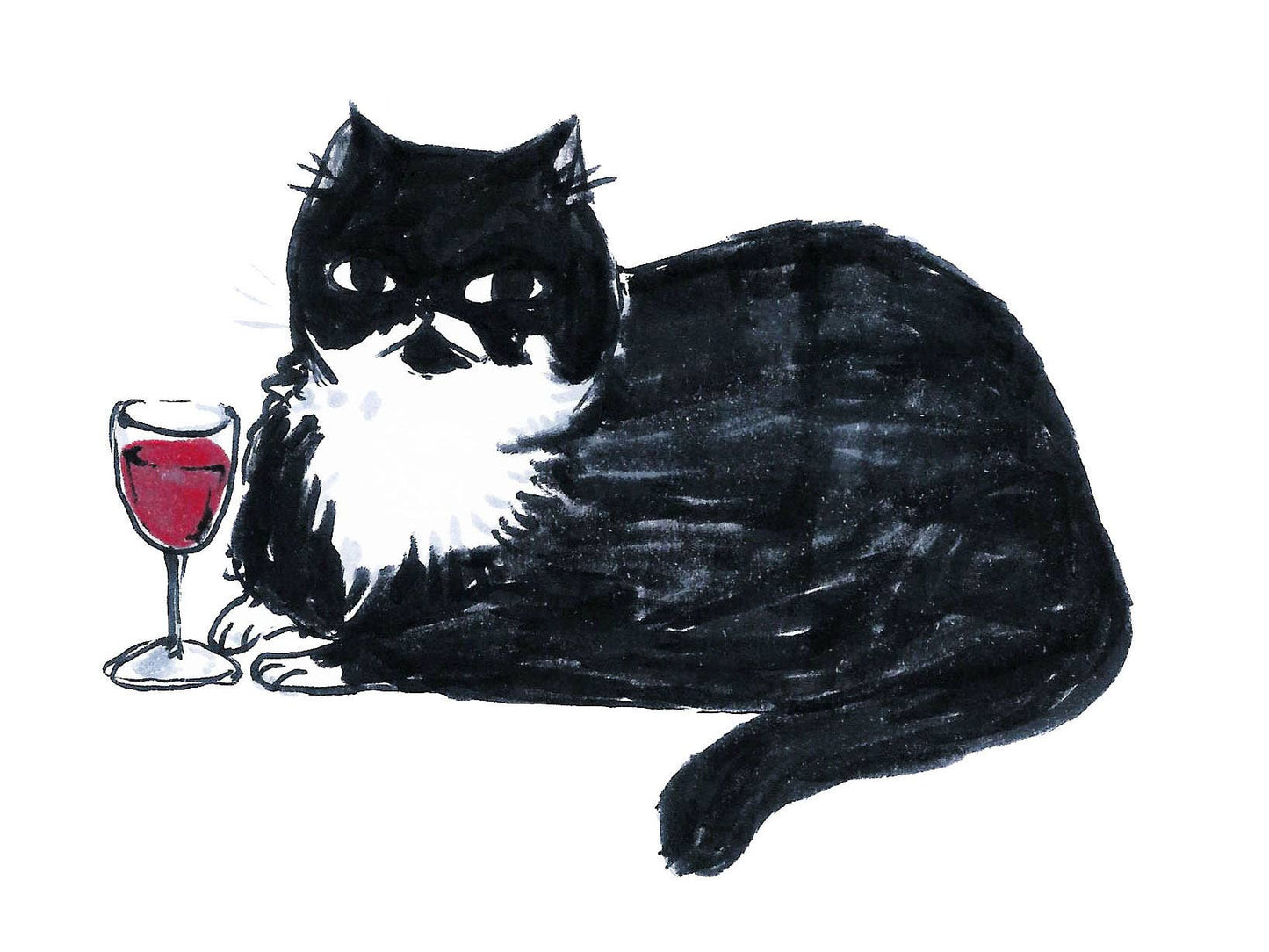 Print - "Pepper with a Fine Bordeaux"