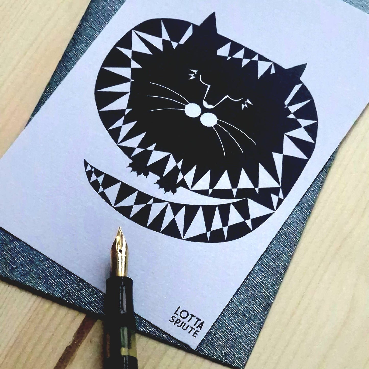 CAT CARDS WITH METALLIC ENVELOPE