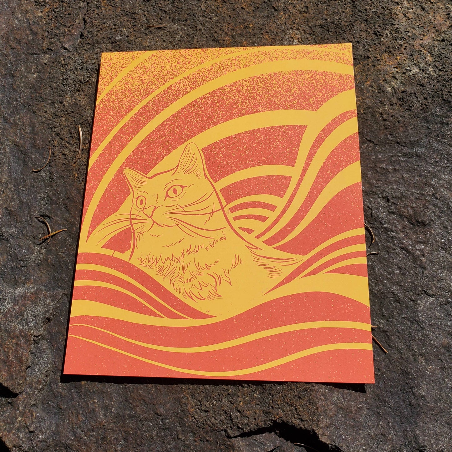 Psychedelicat 3 Art Print