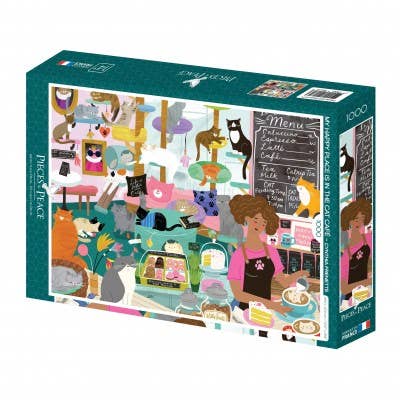 1000 Piece Puzzle - The Cat Café