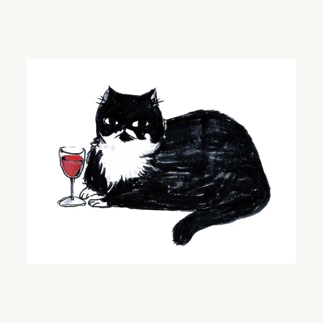 Print - "Pepper with a Fine Bordeaux"