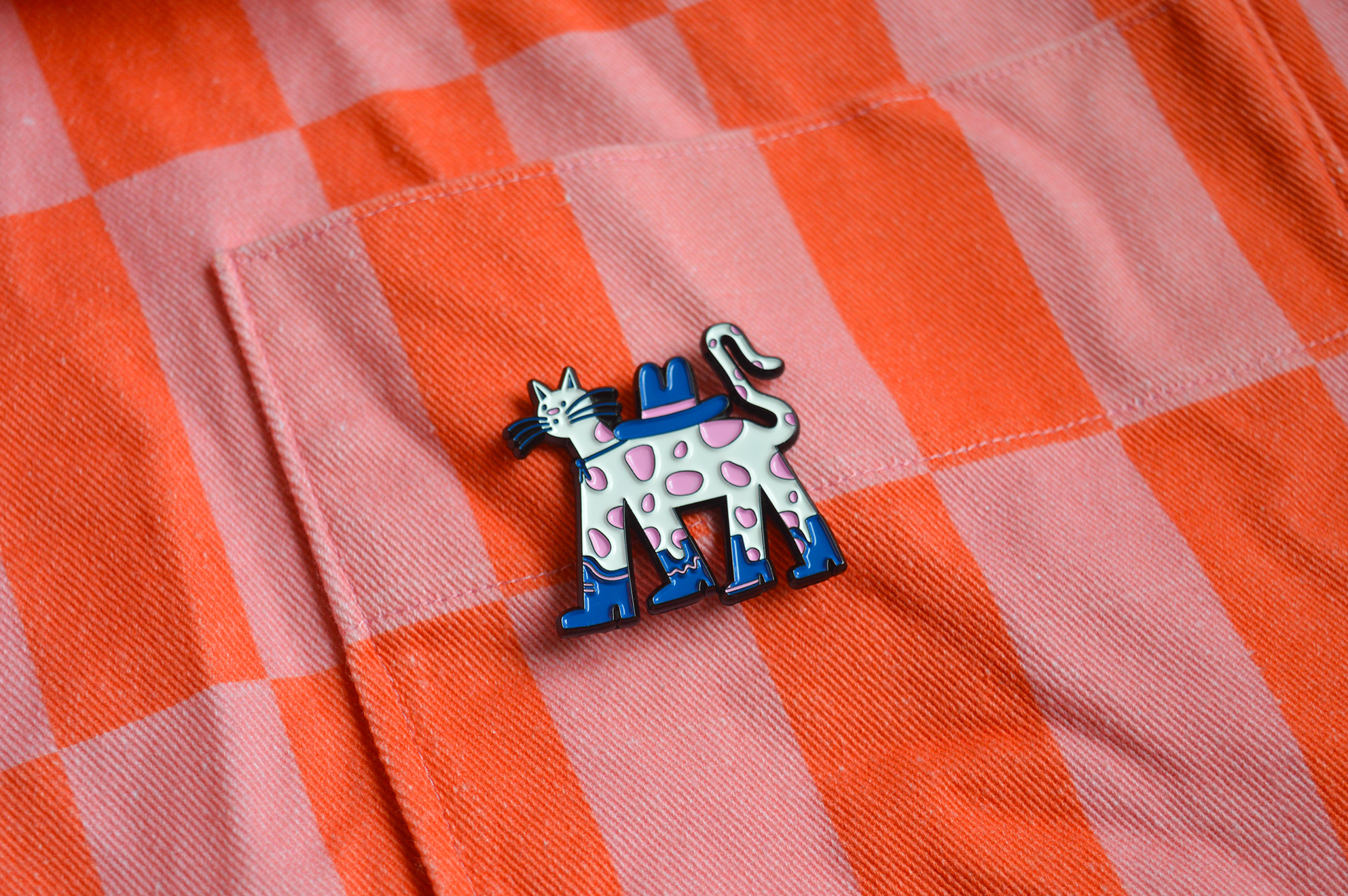 Cowboy Cat Enamel Pin – Jam Cat