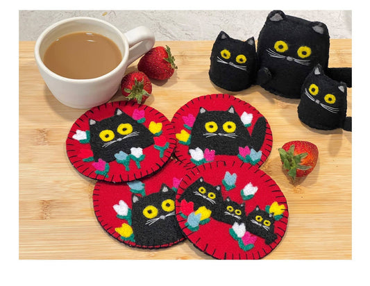 DIY Felt & Sew Coaster Kits