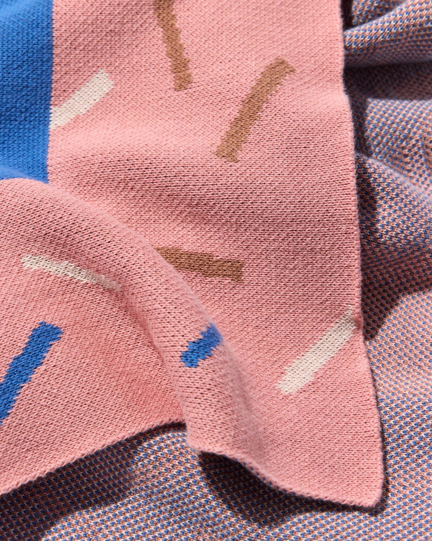 Cocktail Cat - Cotton Knit Throw Blanket