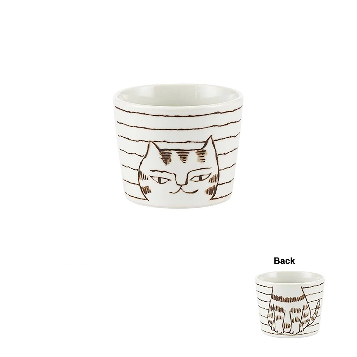 Minoyaki Mug with "Cat's Life Diary" Pattern
