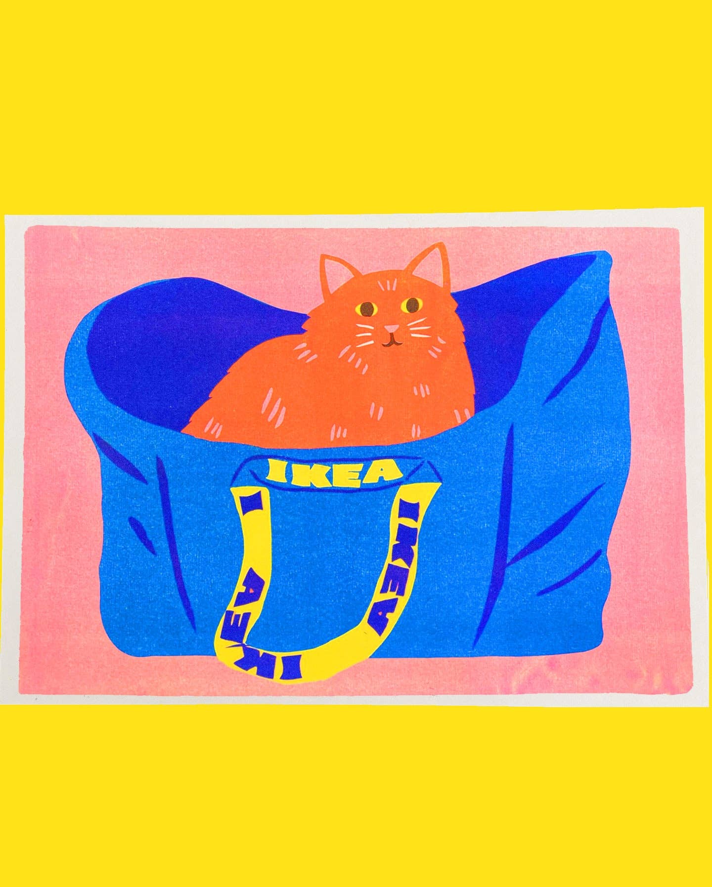 Ikea Bag - Ginger Cat Print