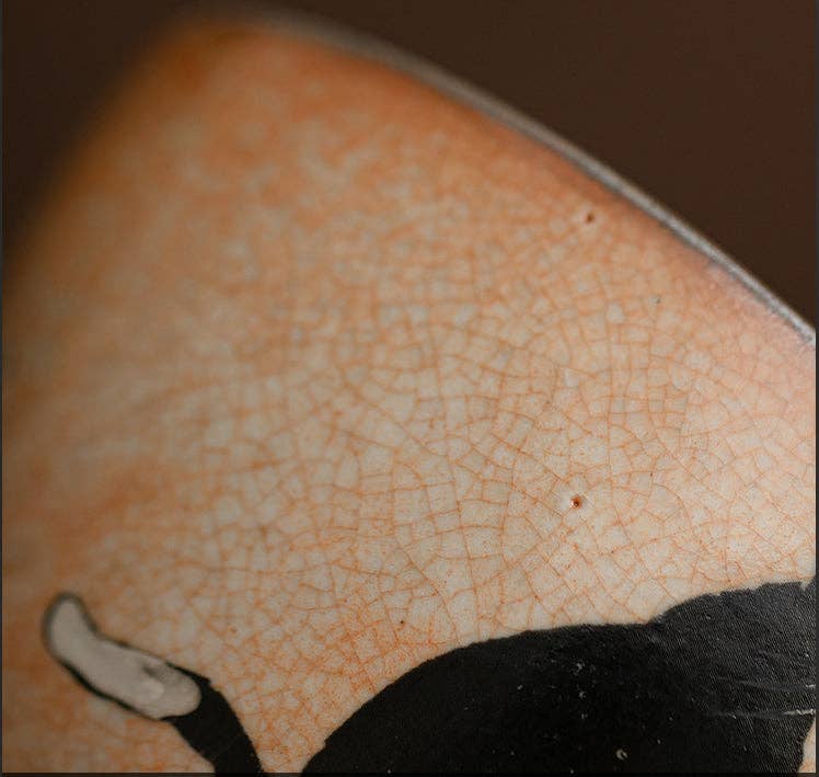 Gohobi Handmade Black Ink Hand-painted Cat Pitcher