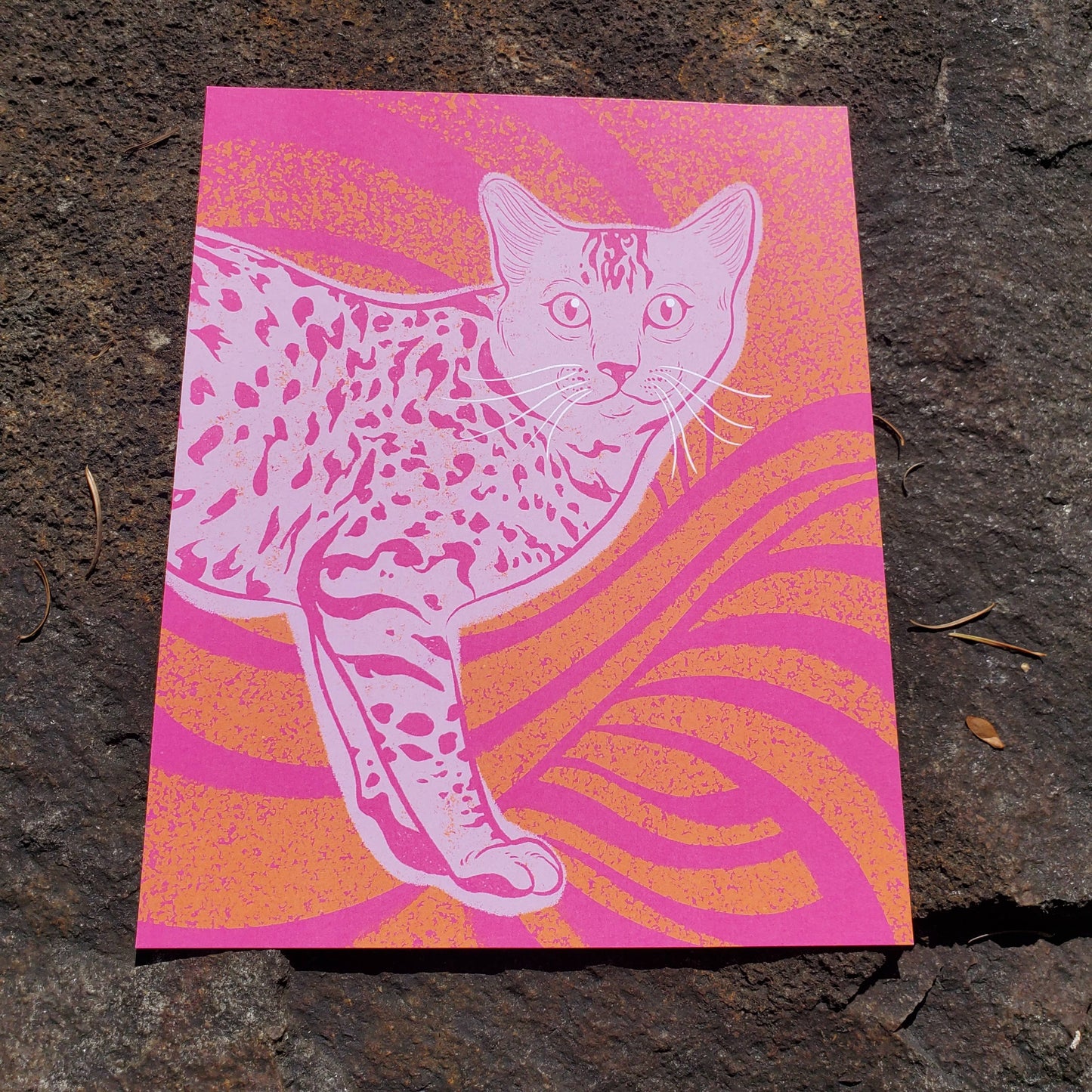 Psychedelicat 2 Art Print