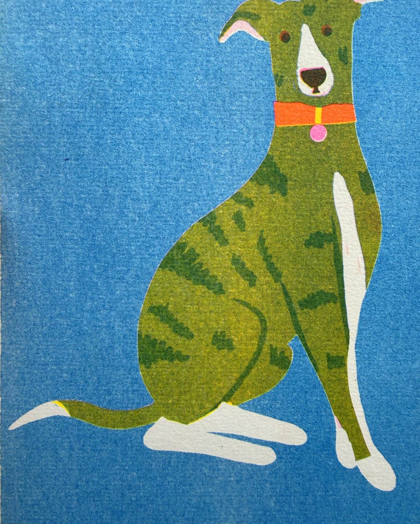 Whippet Mini Print Blue