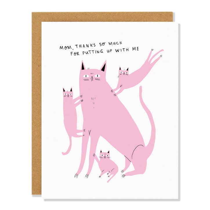 Patient Cat - Mother's Day Card