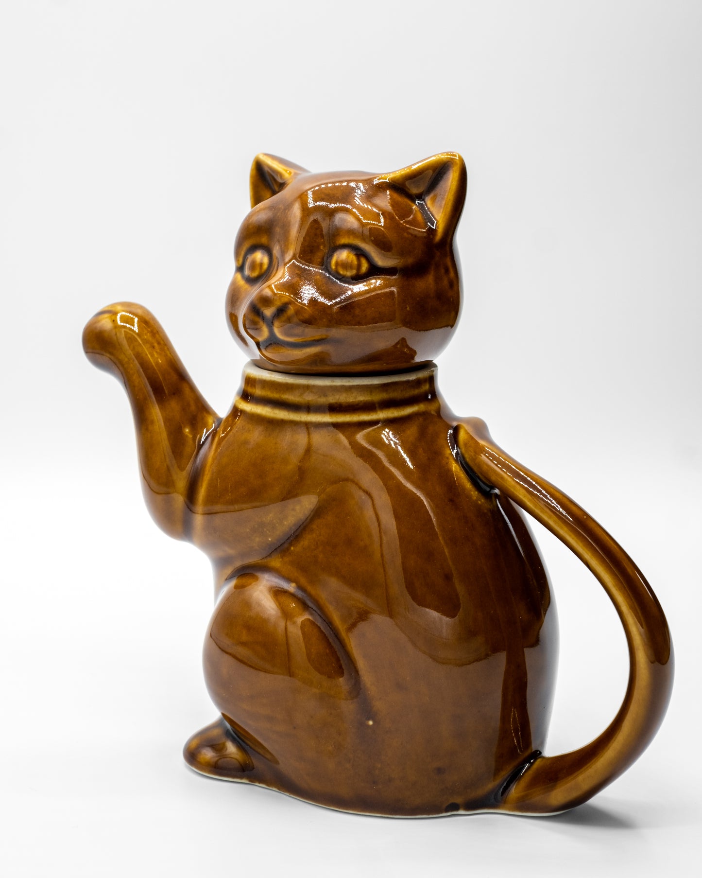 Vintage Ceramic Made in China Cat Teapot