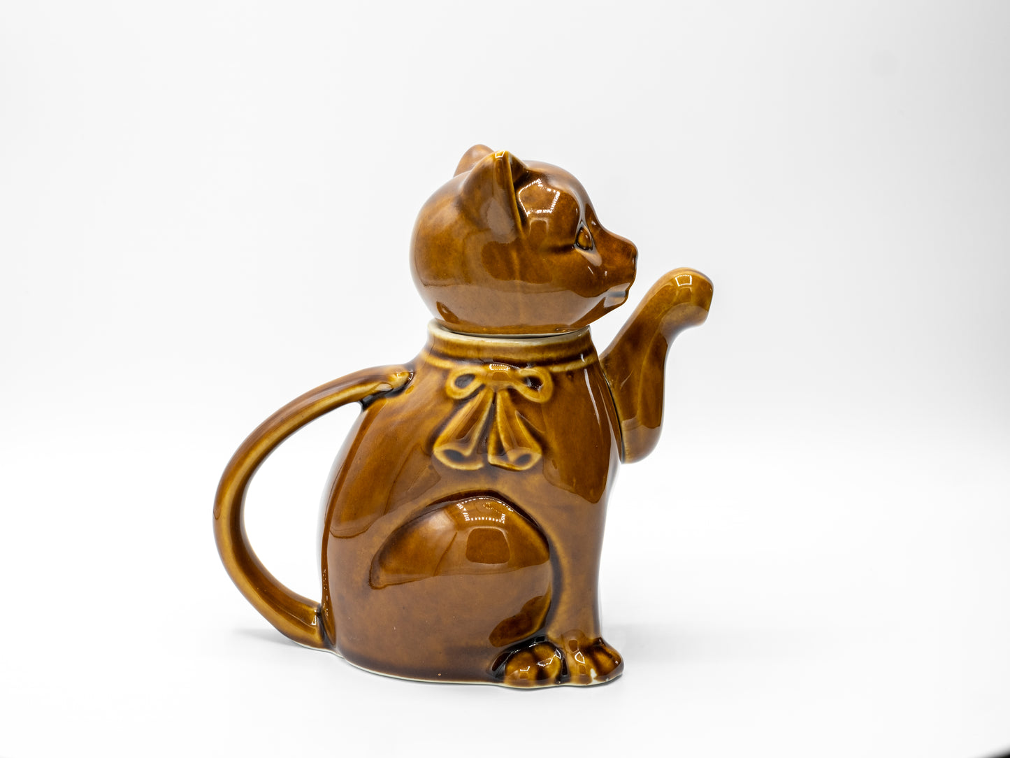 Vintage Ceramic Made in China Cat Teapot