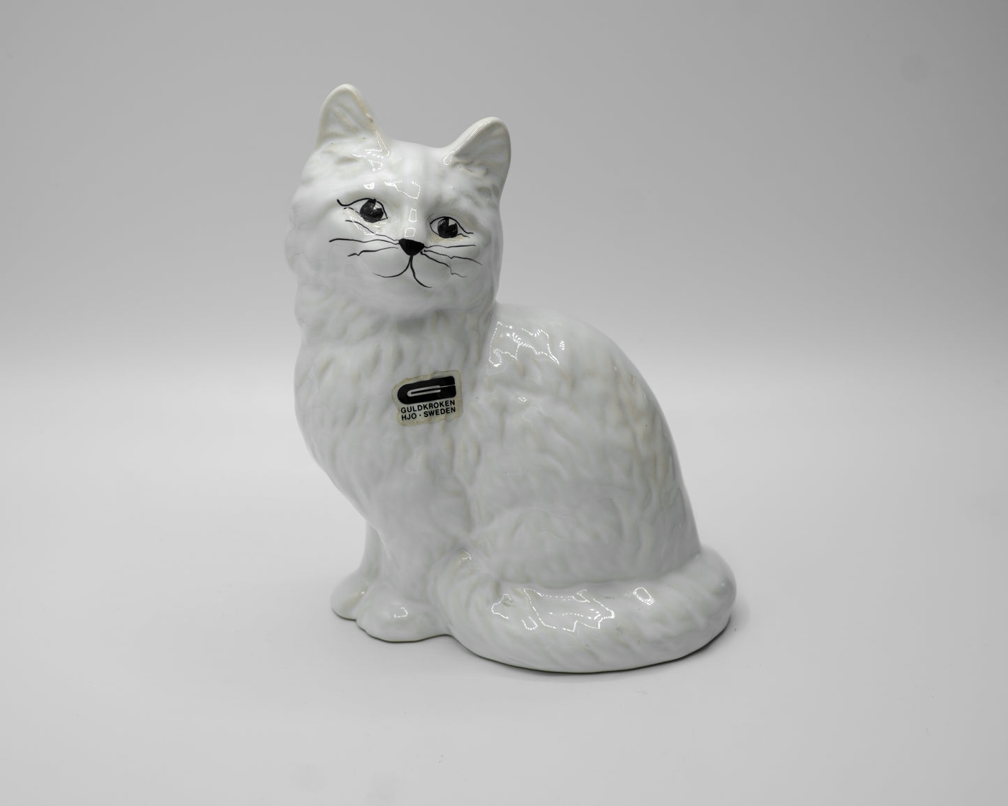 Vintage Swedish Ceramic Cat Figurine