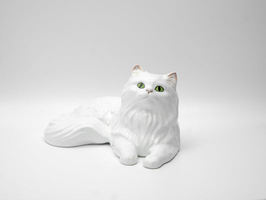 Sylvac White Porcelain Cat Figurine