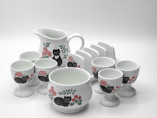 Vintage Staffordshire Pottery Breakfast Set