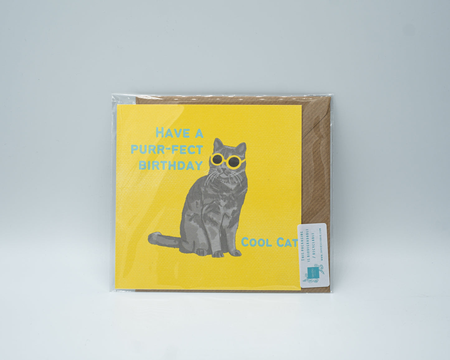 Purr-Fect Birthday Greetings Card