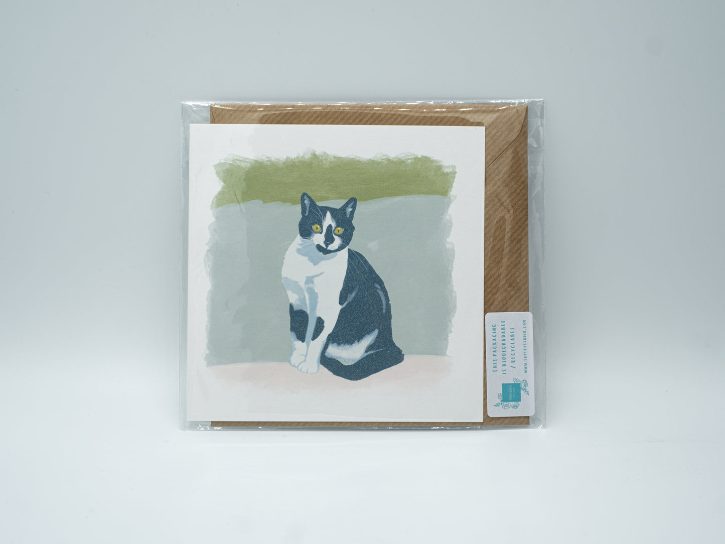 'Mags' the Cat Greetings Card