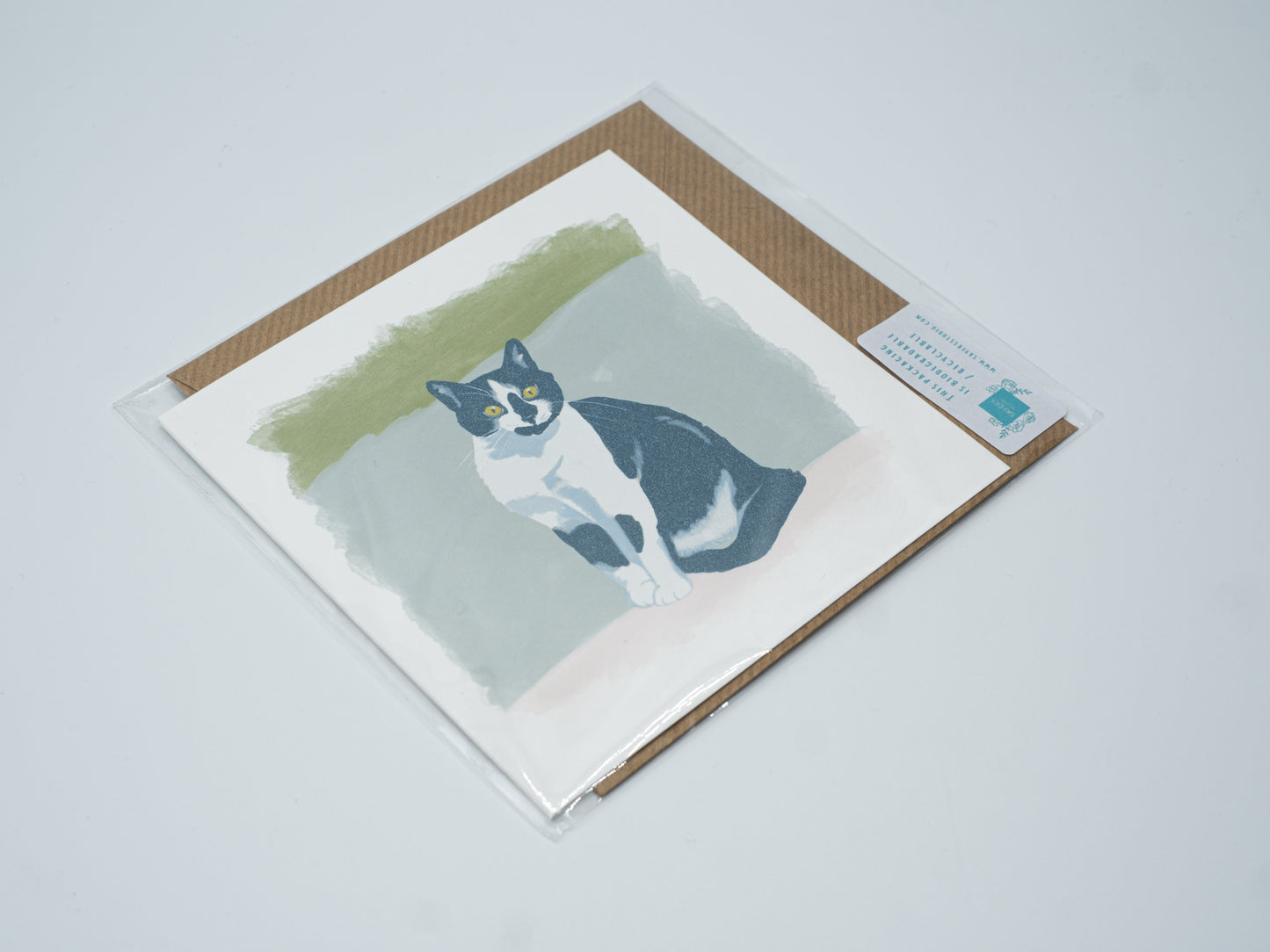 'Mags' the Cat Greetings Card