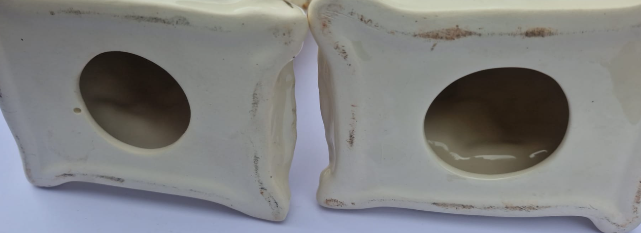 Pair of Vintage Japanese Style Porcelain Cat Figurines