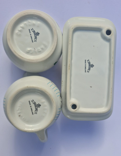 Vintage Staffordshire Pottery Breakfast Set