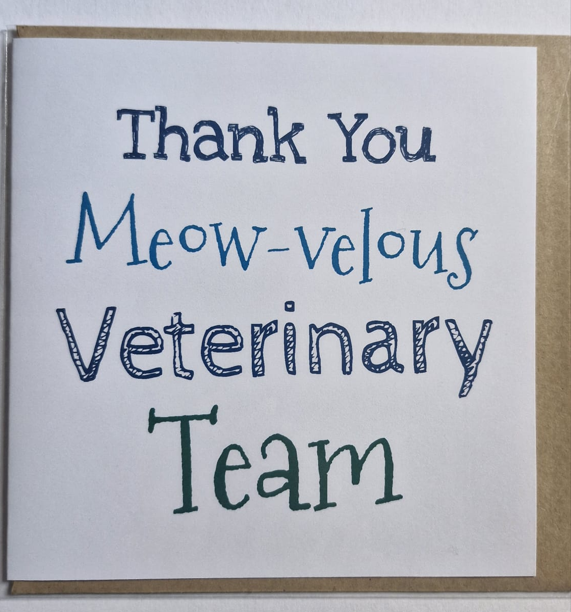 Vet Team Thank You Card