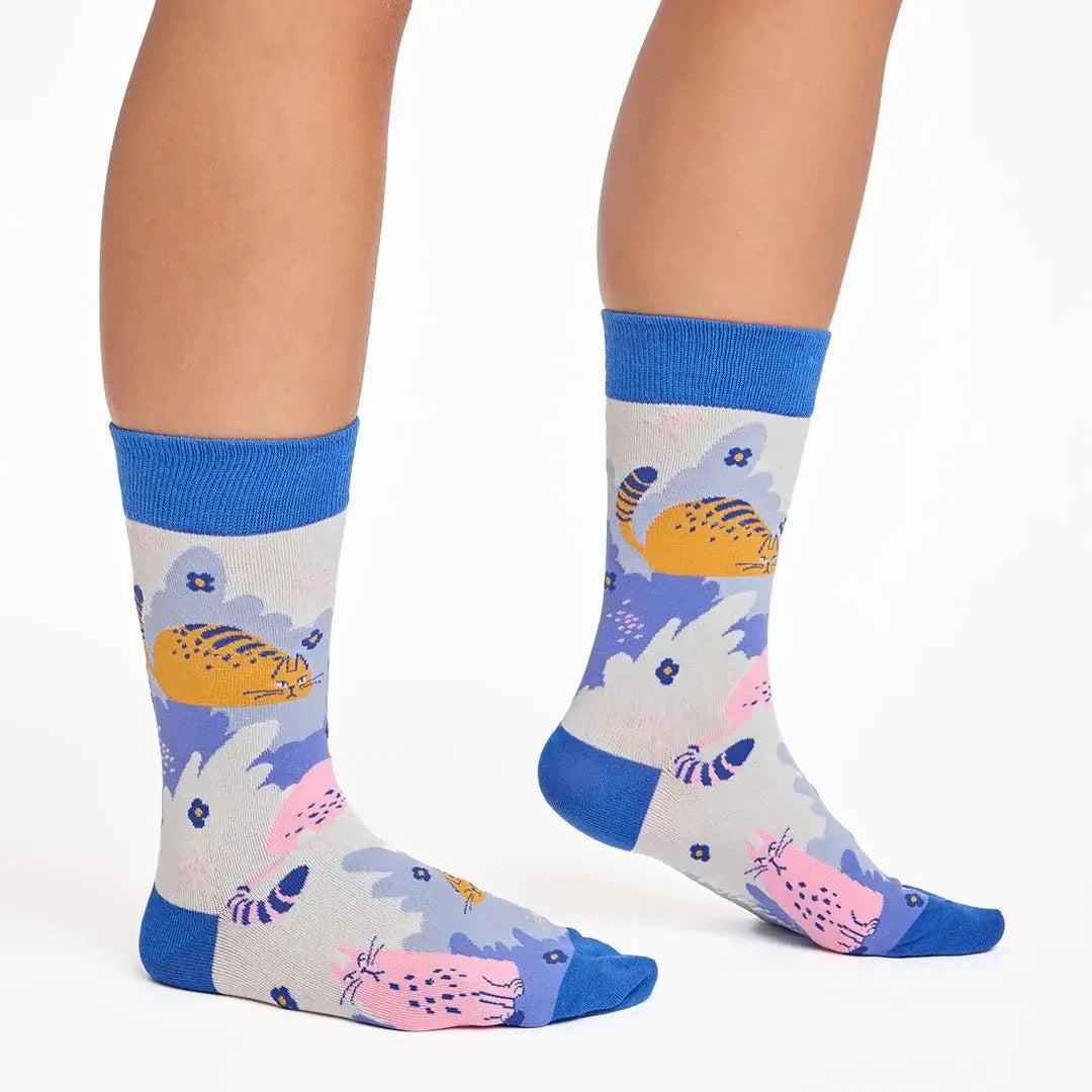 3 Pairs of Cat Socks in Cute Kitten Box