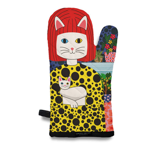 Museum Collection- At Home with Yayoi Kusameow Oven Mitt