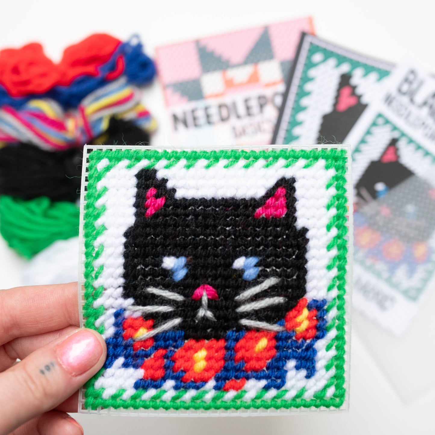 Black Cat Needlepoint Kit