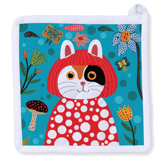 Museum Collection- YAYOI Kusameow Calico Cat Potholder